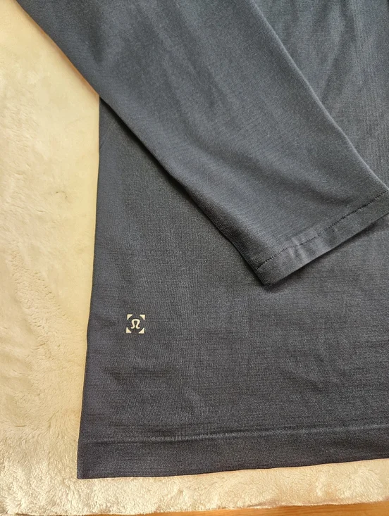 Lululemon Metal Vent Tech Shirt Men Long Sleeve Athletic T-Shirt Blue Size L - Picture 6 of 6